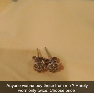Silver earrings